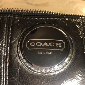 Coach Handbag Black Patten Leather